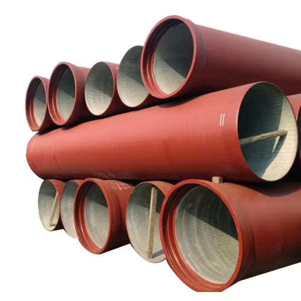 Ductile iron sewage pipes with cement-mortar lining
